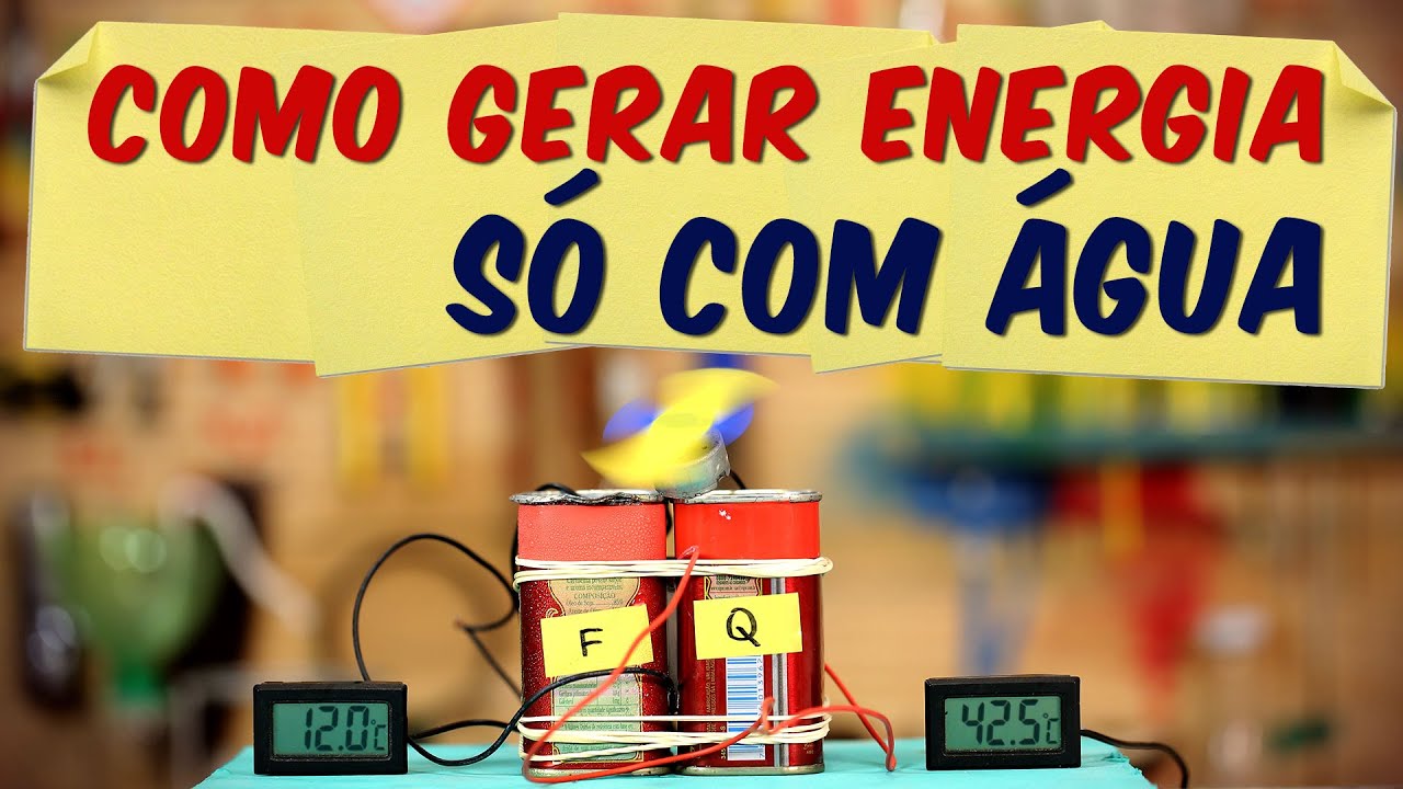 COMO GERAR ENERGIA só com água (GERADOR TERMOELÉTRICO)