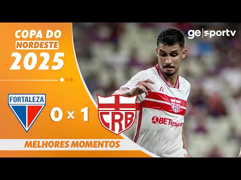 Gols e lances de Fortaleza x CRB