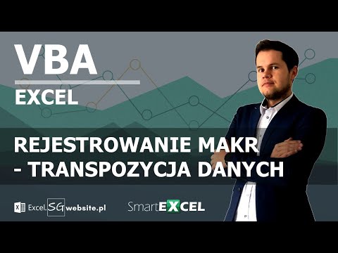 Rejestrowanie makr  - transpozycja danych