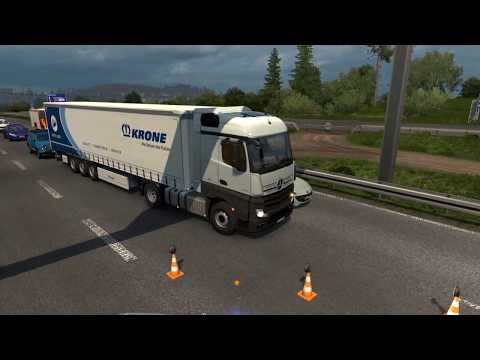 Euro Truck Simulator 2 ProMods #17 Mercedes New Actros - Krone Profi Liner - Koblenz D to Zurich CH