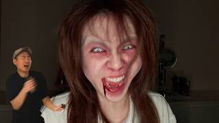 Infected Zombie Makeup 純粹想嚇下佢