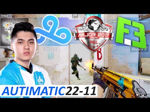 autimatic 22-11 POV / C9 vs FlipSid3 / PGL Major Krakow 2017 Main Qualifier