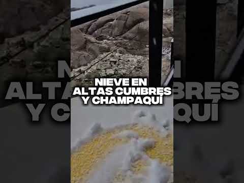 ❄️ NIEVE PRIMAVERAL EN CÓRDOBA: EL CHAMPAQUÍ Y LA PAMPA DE ACHALA AMANECIERON BLANCOS