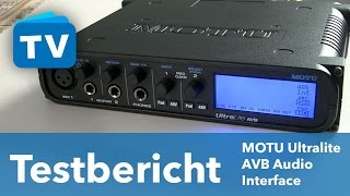 Video thumbnail for Testbericht  -  Motu Ultralite AVB Audio-Interface mit Audio-Networking - deutsch by musotalk