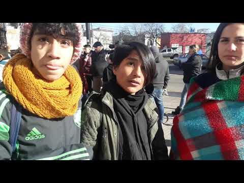 Así se expresaron los chicos de la escuela 56 por falta de calefacción