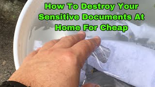 How To Destroy Your  Sensitive Documents At Home For Cheap