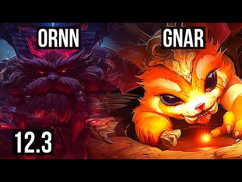 ORNN vs GNAR (TOP) | 3/1/8, Rank 8 Ornn | KR Master | 12.3