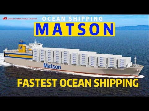 Matson Container Shipping-Fastest Ocean Shipping To USA