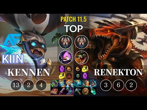 AF Kiin Kennen vs Renekton Top - KR Patch 11.5