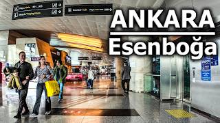 Esenboğa Havalimanı Yürüyüş Turu | Explore ANKARA Airport in 4k