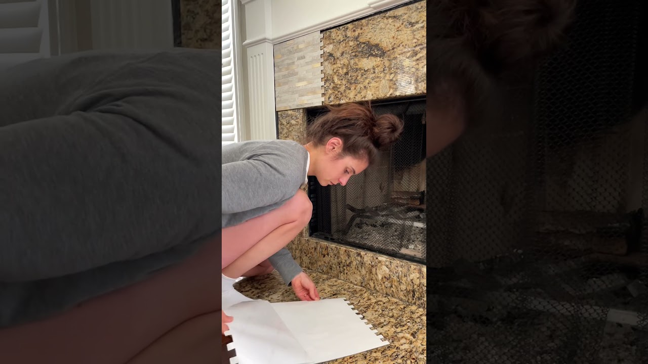 $150 DIY FIREPLACE MAKEOVER | budget friendly and renter friendly fireplace upgrade idea