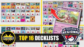 Top 16 Decklists Melbourne Regionals - Meta Analysis (Pokemon TCG)