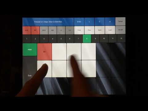 Prelude in C Major BWV553 (Played on an iPad - mostly with 2 fingers)