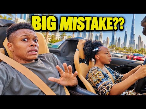 My Wife's First Time Driving a Supercar in Dubai almost Went WRONG!!