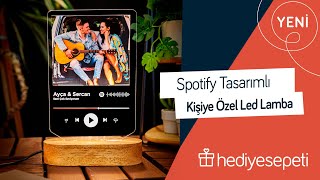 Kişiye Özel Spotify Tasarımlı Fotoğraflı Led Lamba - Hediyesepeti.com