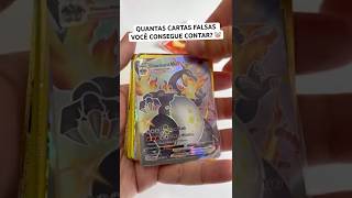 Quantas cartas falsas você contou? 😫 #pokemon #cartapokemon #pokemontcg #pikachu