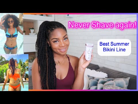 How to have the BEST FLAWLESS BIKINI Line Everrr....NEVER SHAVE AGAIN! DIY Hair Removal EPILATOR