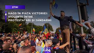 Haos în Piața Victoriei: violențe între protestatari și jandarmi