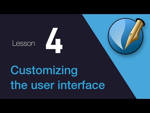 4) Customizing the Scribus user interface
