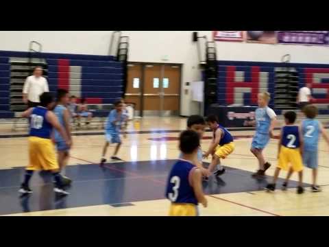 Game 2-2 Golden State Warriors vs Breakers 2 Johnik NJB  NCB YLB 8yr old 2nd grader basketball game