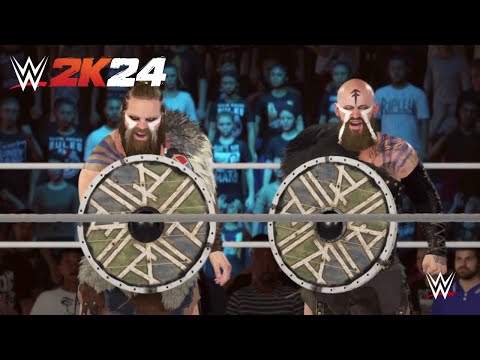 VIKING INVASION / RAW Tag Team Title Match v Judgment Day / WWE 2K24 Superstar Mode Walkthrough #22