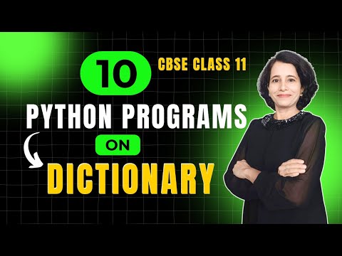 Python Dictionary Programs Important Programs Class 11 Computer Science English