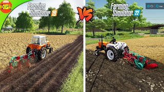 Farming Simulator 19 vs Farming Simulator 22 - Tiny Tractors and tools - fs 22 vs fs 19