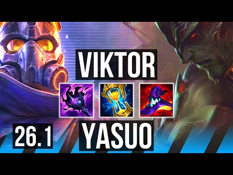 VIKTOR vs YASUO (MID) | KR Master | 26.1