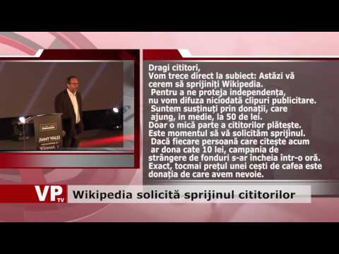 Wikipedia solicită sprijinul cititorilor