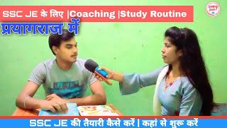 SSC JE Interview  | strategy  | Study Plan | JE Student life journey | Books | Form |STUDENT TV |EJN