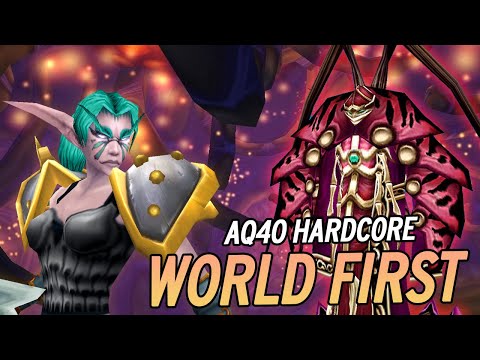 WORLD FIRST AQ40 HARDCORE!!!!! | Bean WoW Hardcore Classic