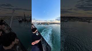 Departure from Malta with Msc World Europa 🚢  #mscworldeuropa #cruiseship #malta