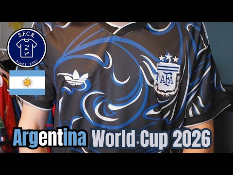 🇦🇷 Распаковка выездной футболки сборной Аргентины на чемпионате мира 2026 года [Kitsoc] #Месси #w...