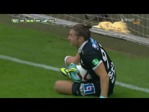 Mitov NIlssons vassa räddning på Salomonssons frispark - TV4 Sport