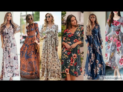 Latest Floral Maxi Designs | Floral frock designs | frock designs