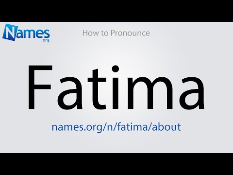 How to Pronounce Fatima