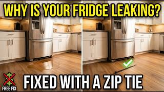 Refrigerator Leaking Water? One Zip Tie Fixes It in 10 Minutes ($0 DIY)