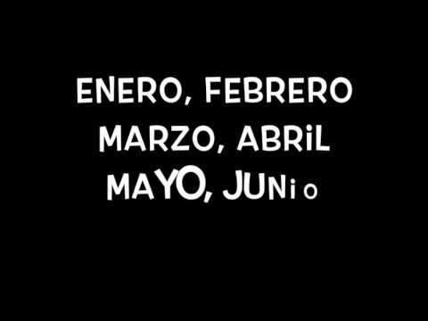 Los Meses Macarena (Months of the Year in Spanish)