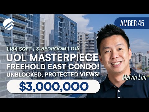 SOLD By PLB | Amber 45 - Freehold High Floor 3-Bedroom + Study in D15 | Home Tour | Melvin Lim