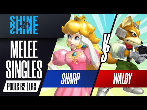Sharp vs Walby - Melee Singles Pools LR3 - Shine 2022 | Peach vs Fox