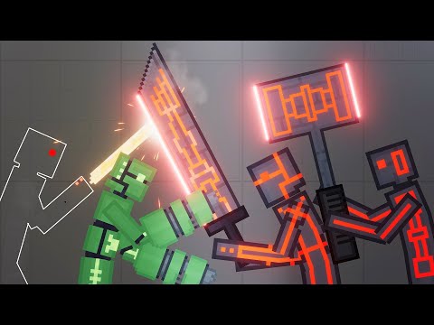 Biodroid Army vs Evil Biodroid Army - People Playground 1.18