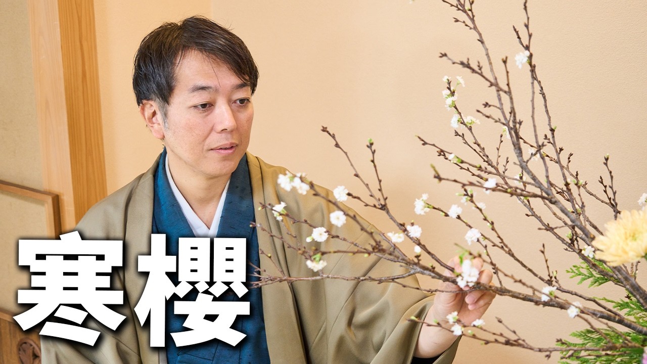 寒櫻插花(花材類影片)