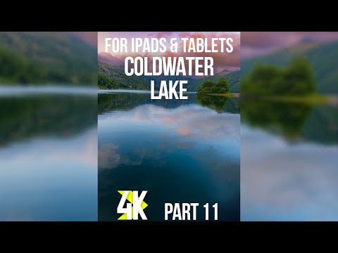Relaxing Sunset 4K for iPads & Tablets | Coldwater Lake ASMR & Nature Sounds for Calmness - Ep 11