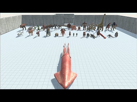 NEW UPDATE : Collosal Squid VS Every Strong Unit - Animal Revolt Battle Simulator