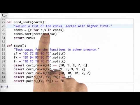 Fixing Card Rank Design of Computer Programs