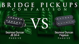 Video thumbnail for Seymour Duncan JB SH-4 vs PEGASUS - Passive Bridge Pickup Guitar Tone Comparison Demo by Mike Stamper
