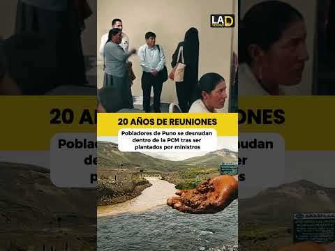 🚨 Pobladores se desnudan dentro de la PCM tras ser plantados por ministros