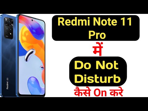 How to enable Do not disturb mode in Redmi Note 11 pro || Redmi Note 11 Pro do not disturb |