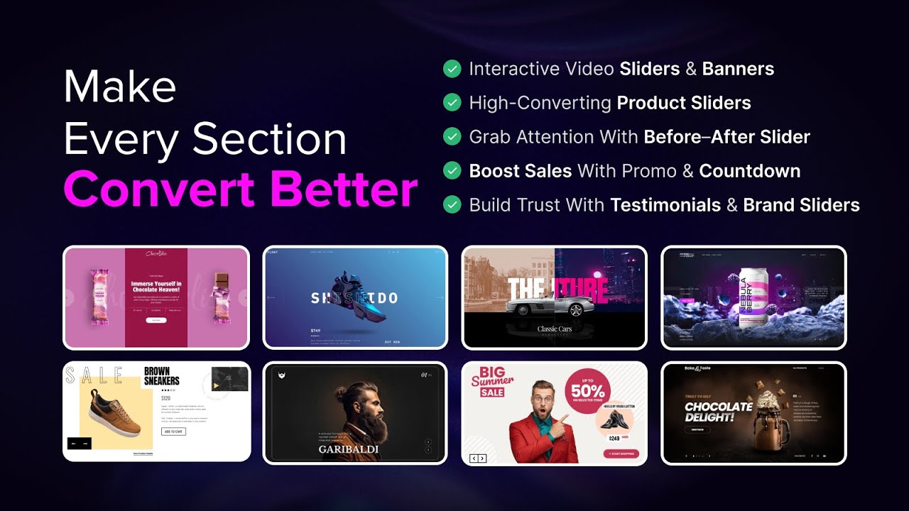 Slider Revolution & Sections Demo