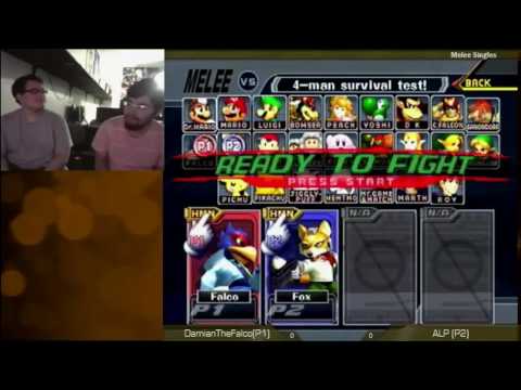 DamianTheMonster (Falco) vs ALP (Fox) - CriticalSmash Melee (10-29-2016)